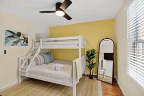 5 bedrooms, desk, iron/ironing board, travel crib - 5BR Group House | Fire Pit, Movie Deck & Fun Games (Charleston)