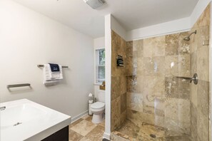 Hair dryer, towels