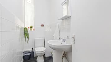 Hårføner, håndklær, såpe og sjampo