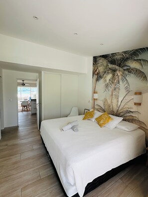 1 bedroom, iron/ironing board, travel crib, WiFi