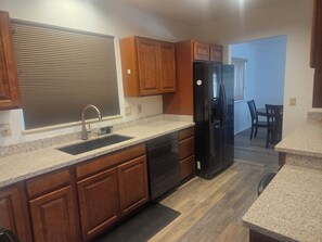 Microwave, oven, stovetop, dishwasher