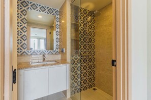 Apartment, Balcony | Bathroom - 1BR Prime Spot Pool&Gym Near Beach C231 (Choeng Thale)