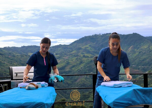 Hot stone massages, deep-tissue massages, massages