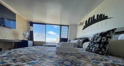 Rare 10mins 2Qn Beds Waikiki 4person