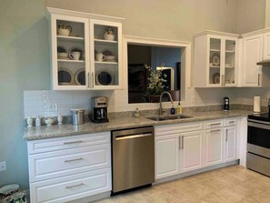 Microwave, oven, stovetop, dishwasher