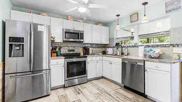 Microwave, oven, stovetop, dishwasher