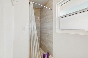 Hair dryer, towels