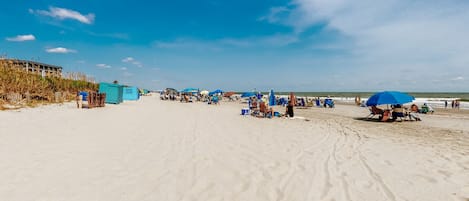 Na praia