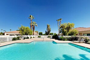 A heated pool