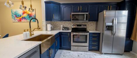 Microwave, oven, stovetop, dishwasher