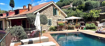 Villa, tradition and design, Riviera Ligure/Costa Azzurra, SPA swimming pool sauna hydro