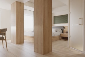 Quarto casal ou duplo com design assinado | Frigobar (abastecido com itens grátis), cofres nos quartos, escrivaninha
