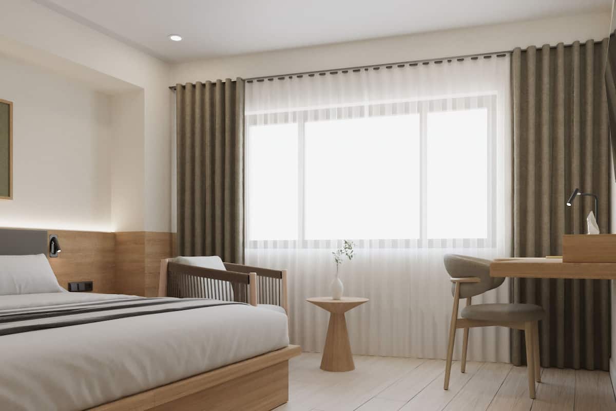 Free minibar, in-room safe, desk, iron/ironing board