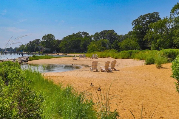 Enjoy family time at the Settle Inn's community beach.