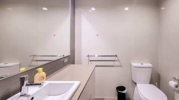 Hair dryer, towels