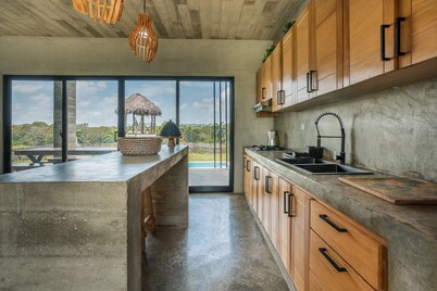 Beautiful Eco Lodge house near the beach