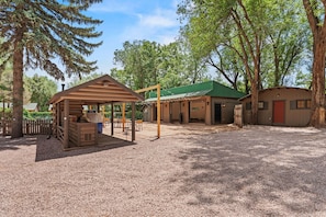Outdoor wedding area