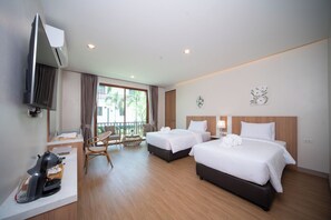 Twin Standard | Free WiFi, bed sheets - Natural Beach Resort (Tha Sala)