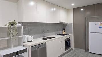 Microwave, oven, dishwasher