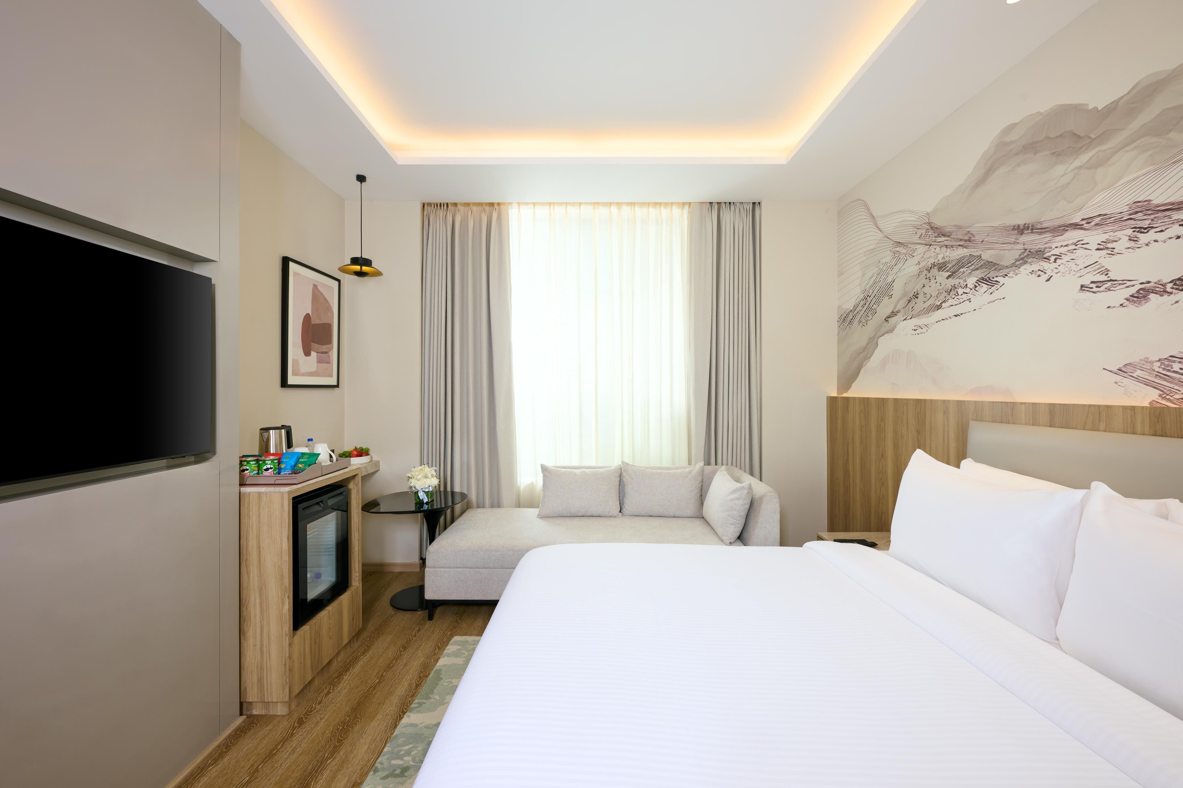 Premium Room, 1 Double Bed | Blackout drapes, iron/ironing board, free WiFi