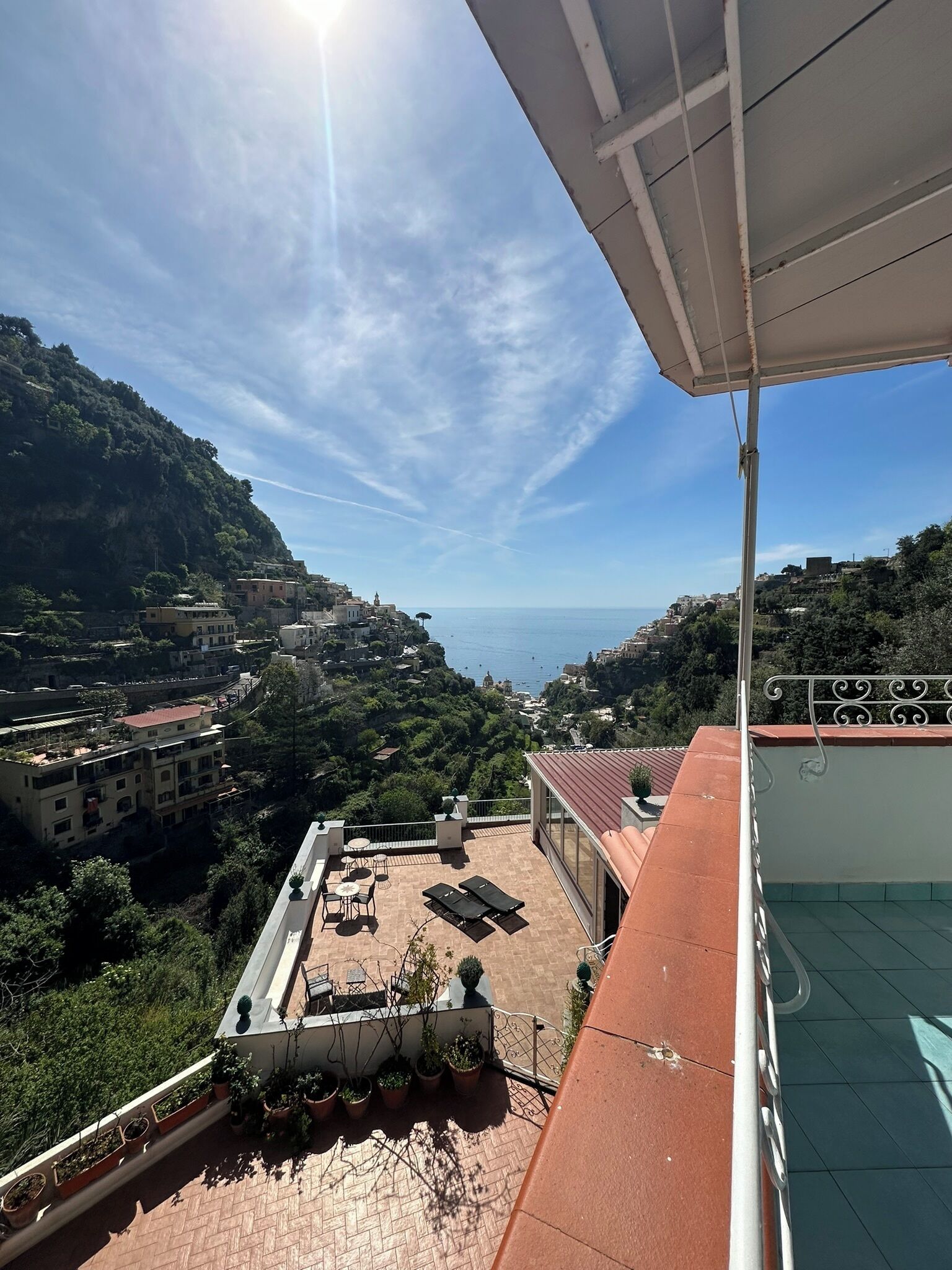 Chambre, balcon, vue mer