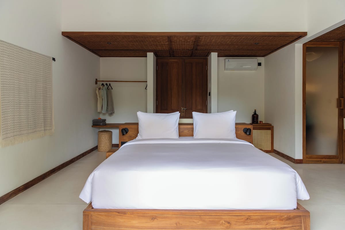 Deluxe Double Room, Balcony, Pool View | In-room safe, iron/ironing board, free WiFi