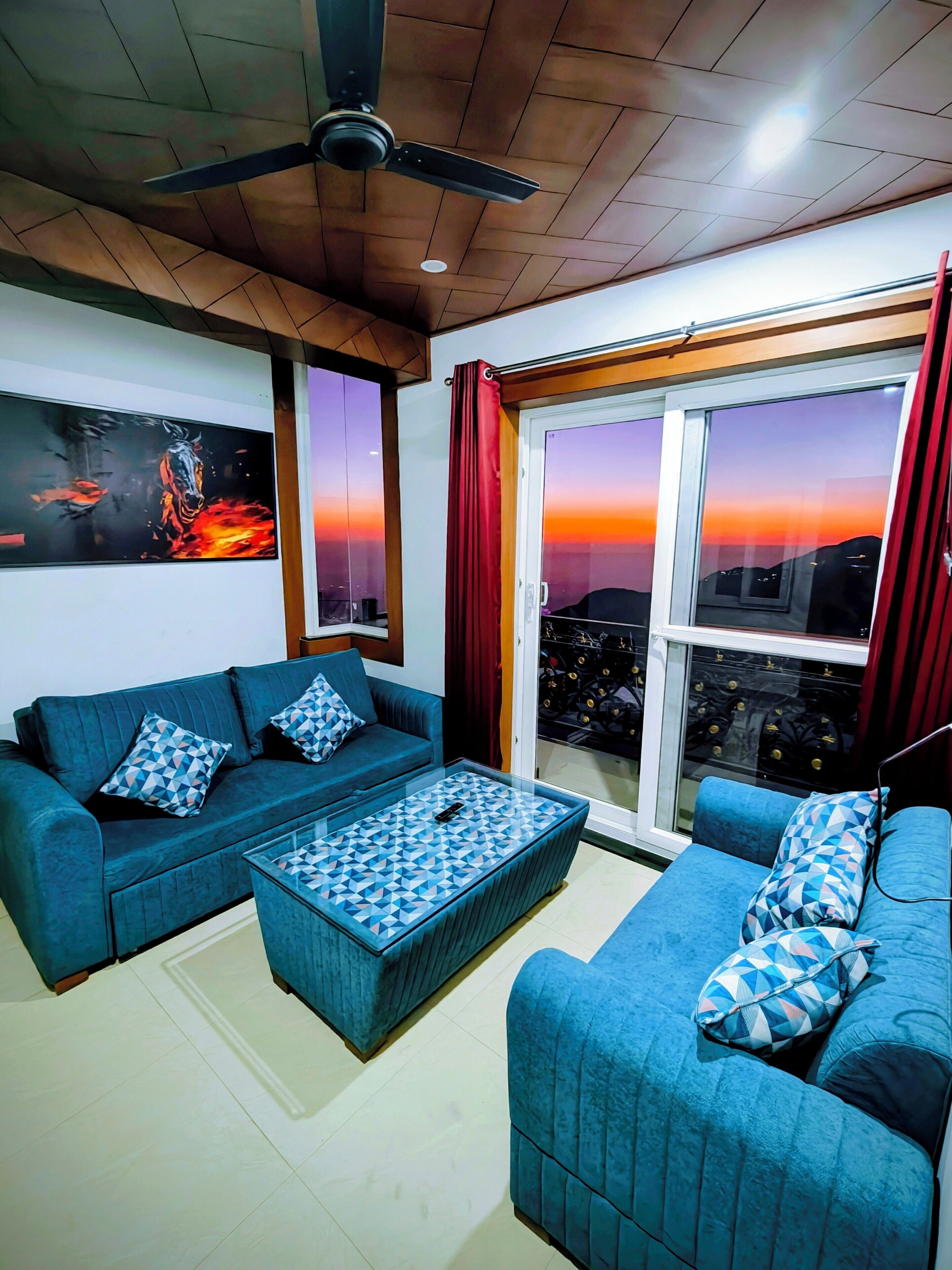 32-inch flat-screen TV with cable channels