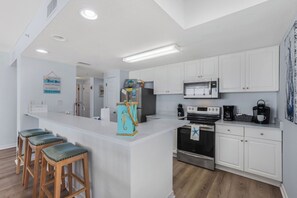 Fridge, microwave, oven, stovetop - Spacious Gulf Front Corner Unit (Orange Beach)