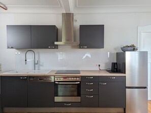 Fridge, oven, stovetop, dishwasher