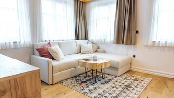 Deluxe Apartment, 2 Bedrooms | Living area | Printers