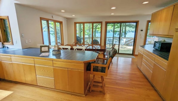 Signature House, 5 Bedrooms, Patio, Lake View | Private kitchen | Fridge, microwave, oven, stovetop