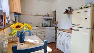 Fridge, oven, stovetop, toaster