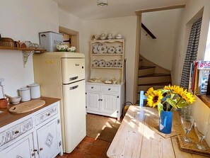 Fridge, oven, stovetop, toaster