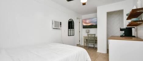 1 غرفة نوم ومكتب ومكواة/لوح كي وواي فاي