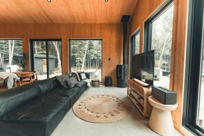 TV, fireplace, offices