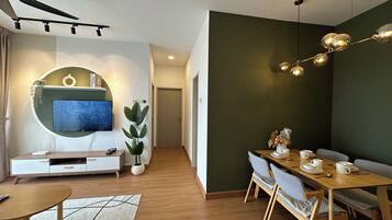 Apartment, 2 Bedrooms | Living area | Flat-screen TV