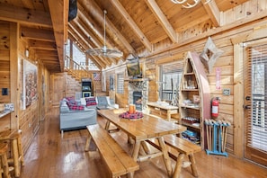 屋外ダイニングエリア