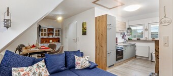 Appartamento vacanze 'Zum Heubalken' con balcone e Wi-Fi