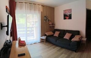 TV, books - Renovated T2, private parking and balcony, classified 2*. quiet, bright, close to everything. (Cauterets)