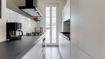 Fridge, microwave, toaster, spices