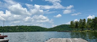 Lakefront home in Radford with private dock, large deck, and great views