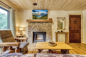 Smart TV, fireplace, video games