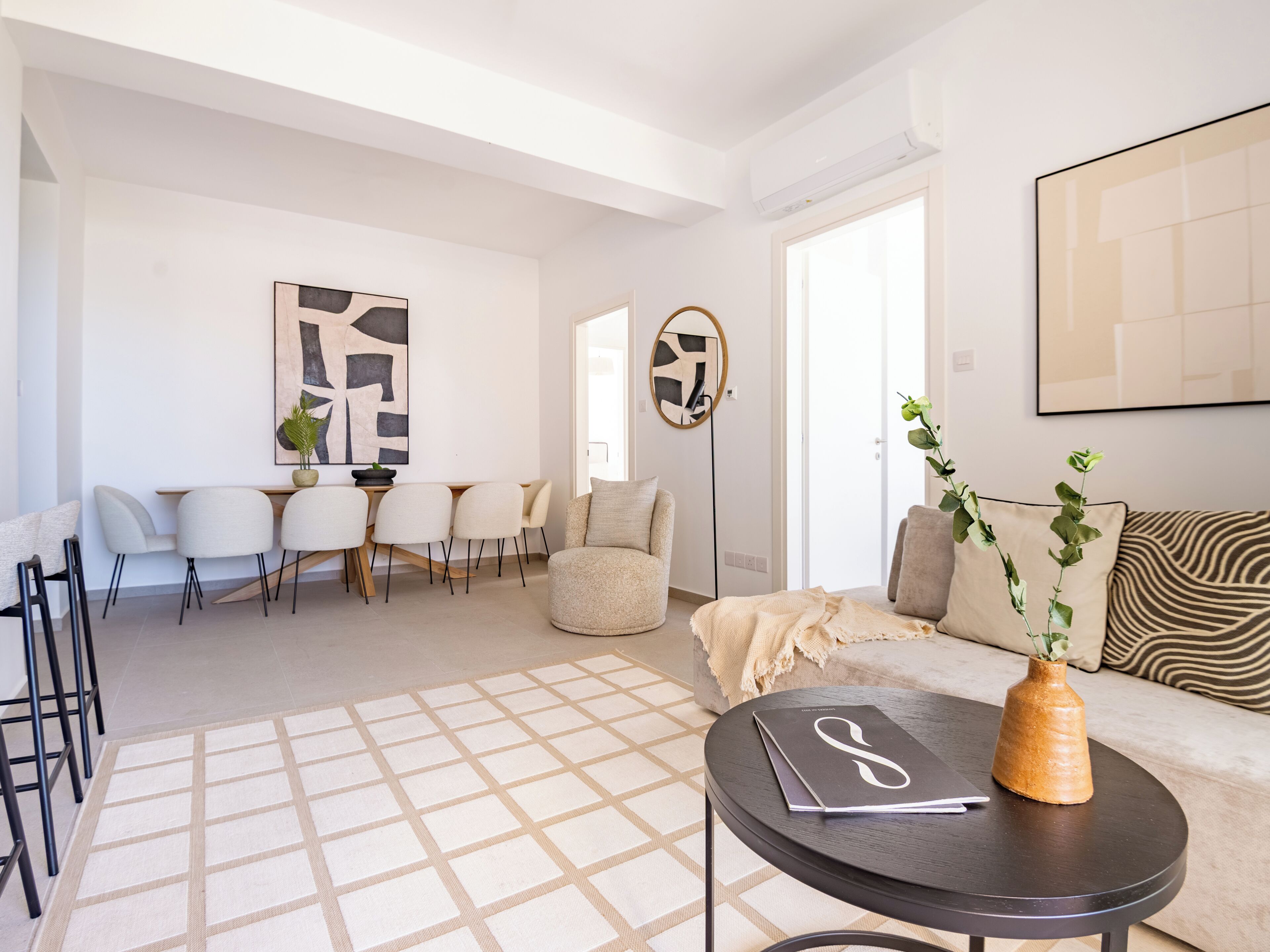 Apartamento, 2 habitaciones, terraza, vistas al jardín | Sala de estar
