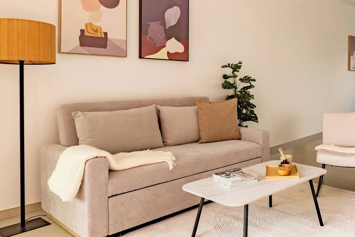 Apartment, 1 Bedroom, Terrace, Garden View | Living room