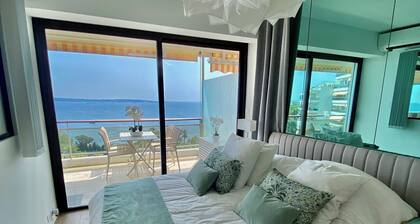 SEAFRONT PANORAMIC VIEW IN SUPER CANNES LUXURY DESIGN SWIMMING POOL TENNIS