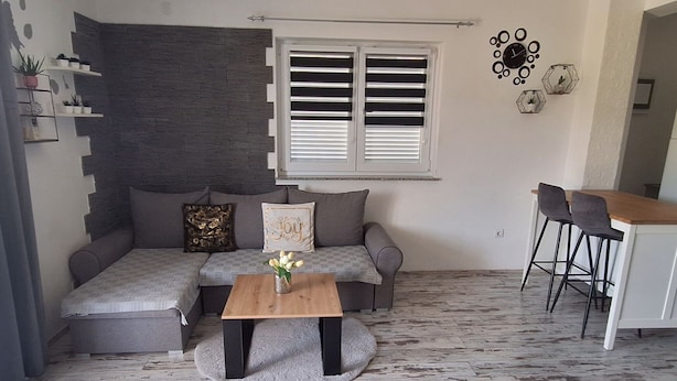 Living area - Belisima Delux - One Bedroom Apartment With Sea View (Rab)