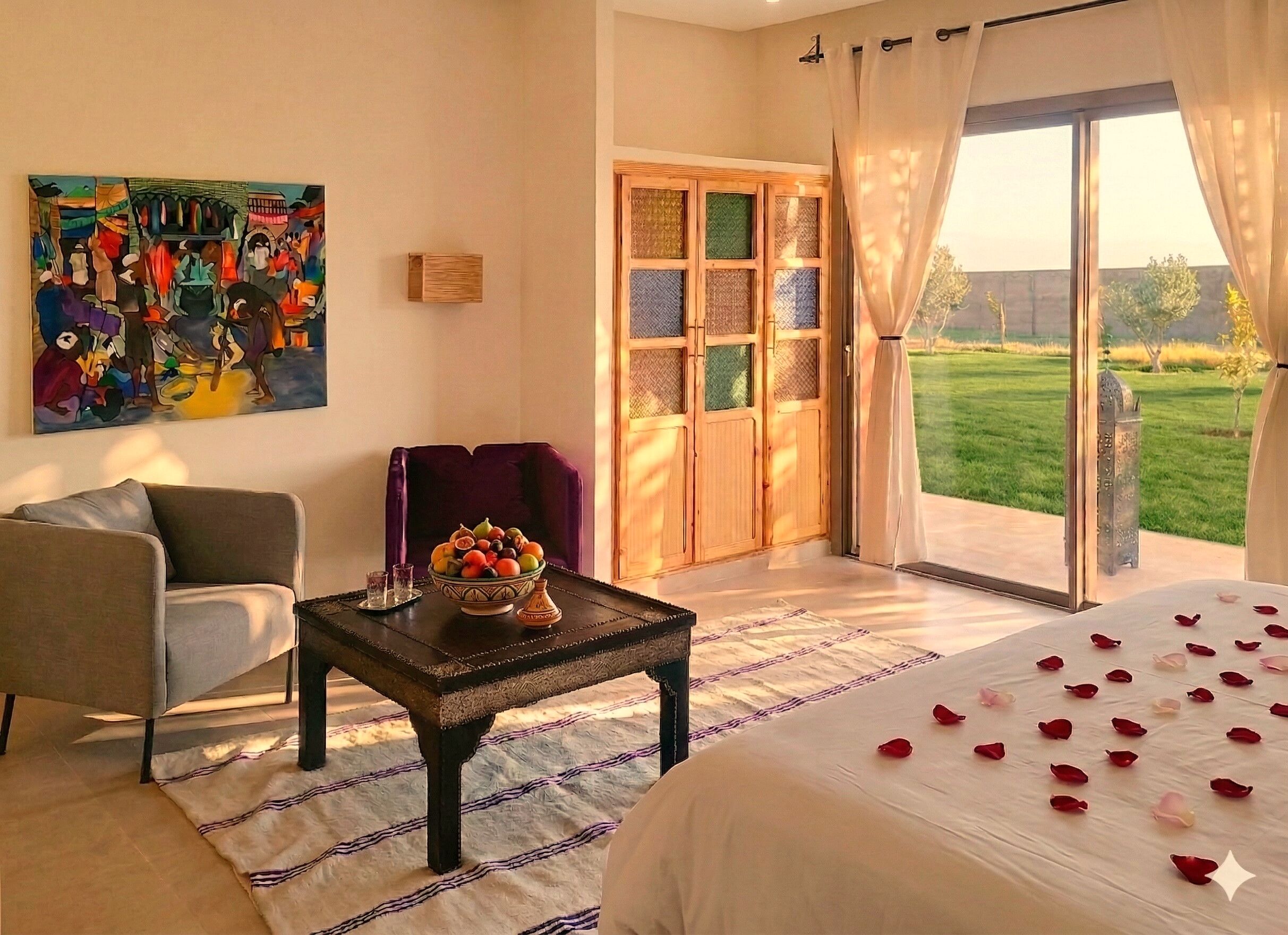 Junior Room, Mountain View | Minibar, in-room safe, individually decorated, individually furnished