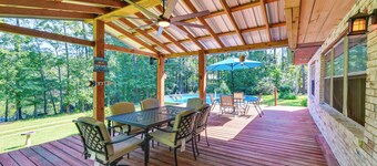 Pool & Deck: Pond-view Getaway in Newnan!