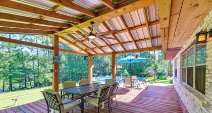 Pool & Deck: Pond-view Getaway in Newnan!
