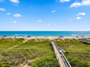 On the beach - Octopus's Garden | Oceanfront Retreat w/ Elevator + Beach Access (Carolina Beach)